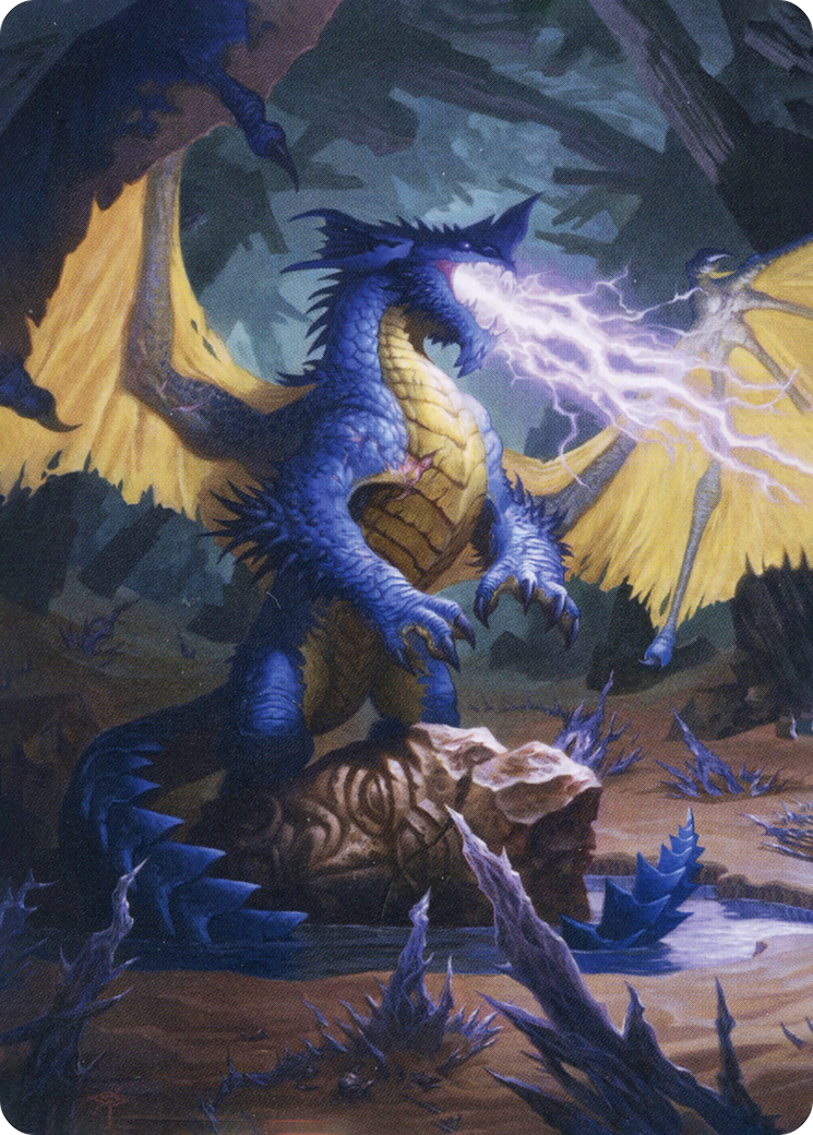 Blue Dragon // Blue Dragon (AAFR-073) - Adventures in the Forgotten Realms Art Series (Borderless) Foil