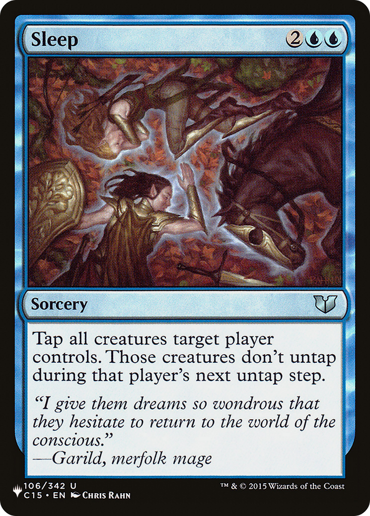 Sleep (C15) (LIST-106/342) - The List