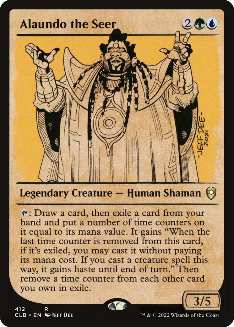 Alaundo the Seer (Showcase) (CLB-412) - Commander Legends: Battle for Baldur's Gate: (Showcase) Foil