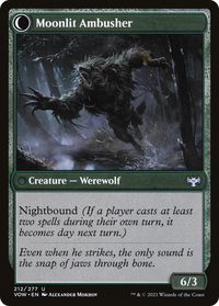 Oakshade Stalker (VOW-212) - Innistrad: Crimson Vow: (Double Faced Transform) Foil