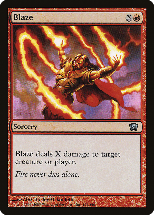 Blaze (8ED-177) - 8th Edition Foil