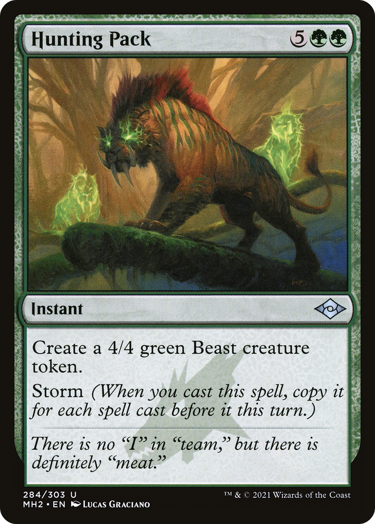 Hunting Pack (Foil Etched) (MH2-284) - Modern Horizons 2 Foil