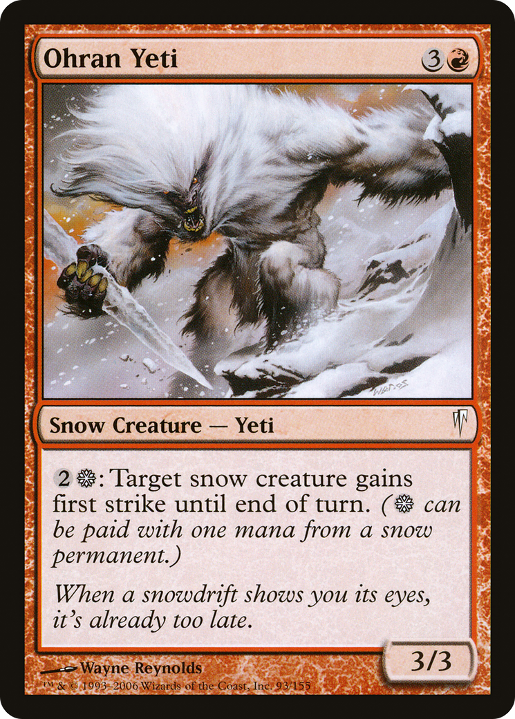 Ohran Yeti (CSP-093) - Coldsnap