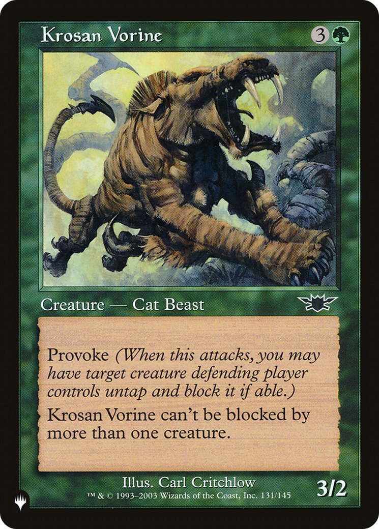 Krosan Vorine (LIST-131/145) - The List