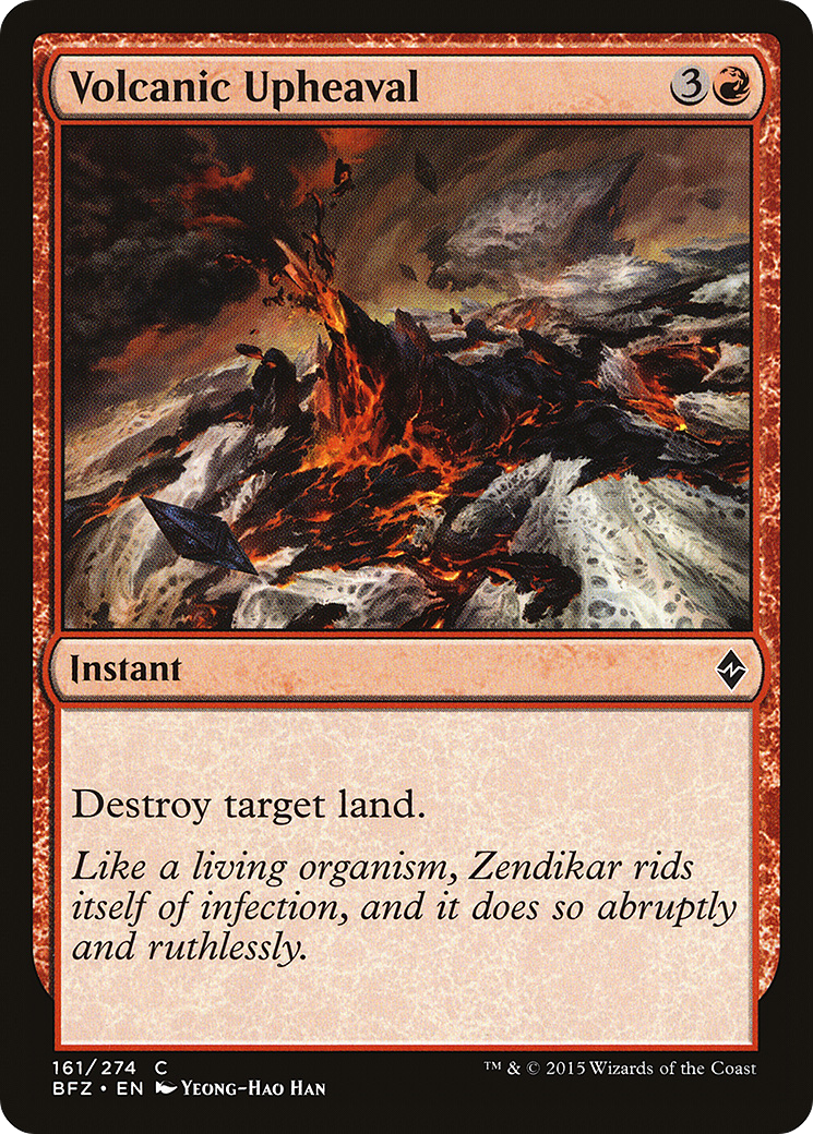 Volcanic Upheaval (BFZ-161) - Battle for Zendikar Foil
