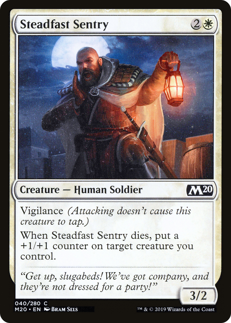 Steadfast Sentry (M20-040) - Core Set 2020 Foil