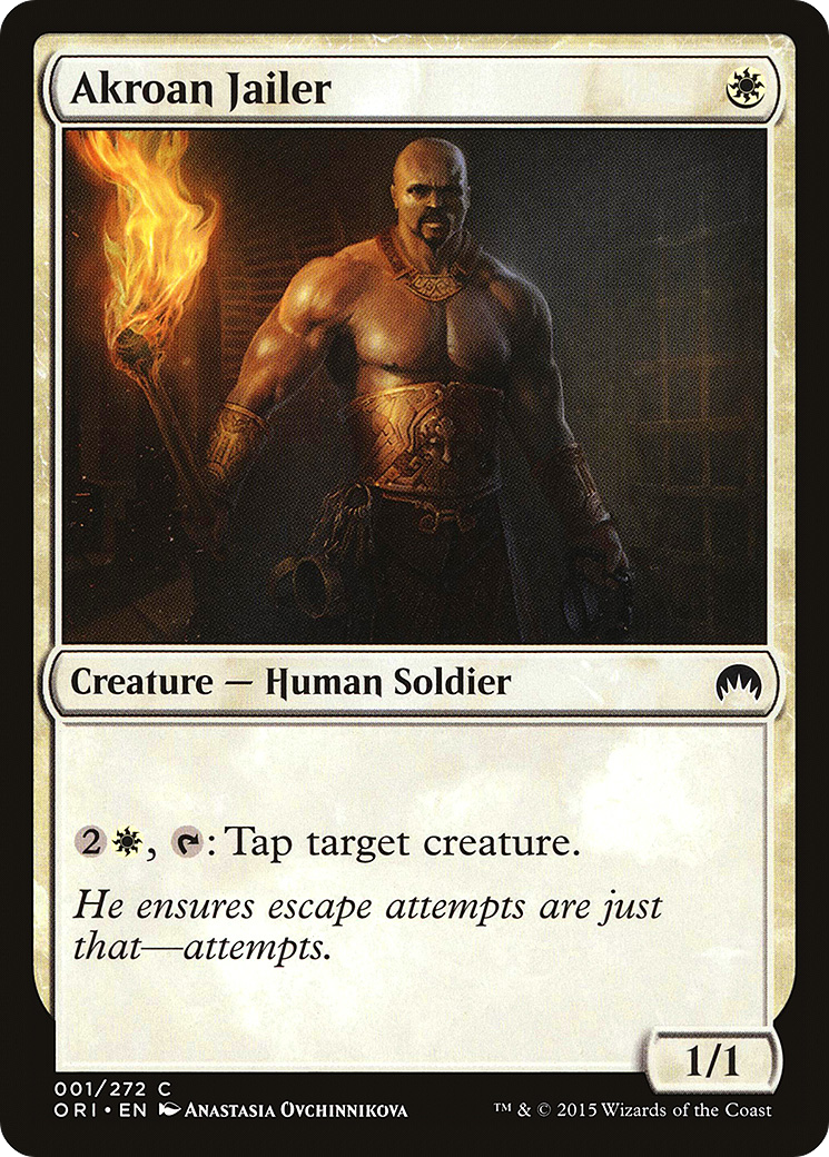 Akroan Jailer (ORI-001) - Magic Origins Foil