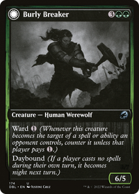 Burly Breaker (DBL-174) - Innistrad: Double Feature: (Double Faced Transform) Foil