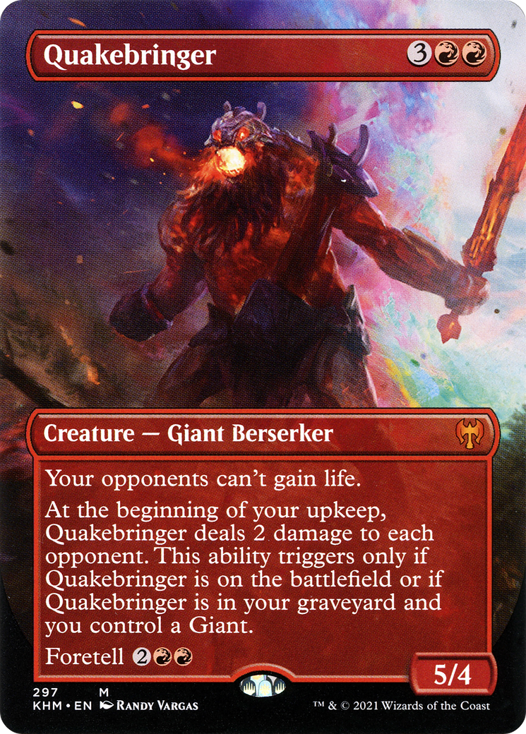 Quakebringer (Borderless) (KHM-297) - Kaldheim Foil