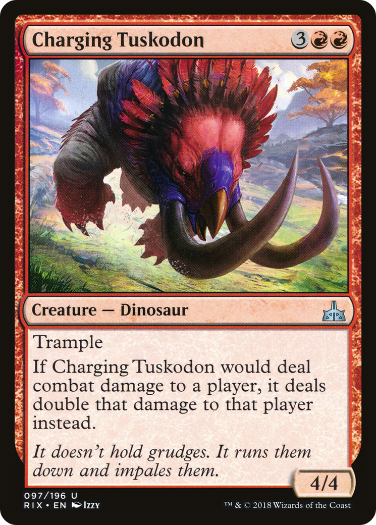 Charging Tuskodon (RIX-097) - Rivals of Ixalan Foil