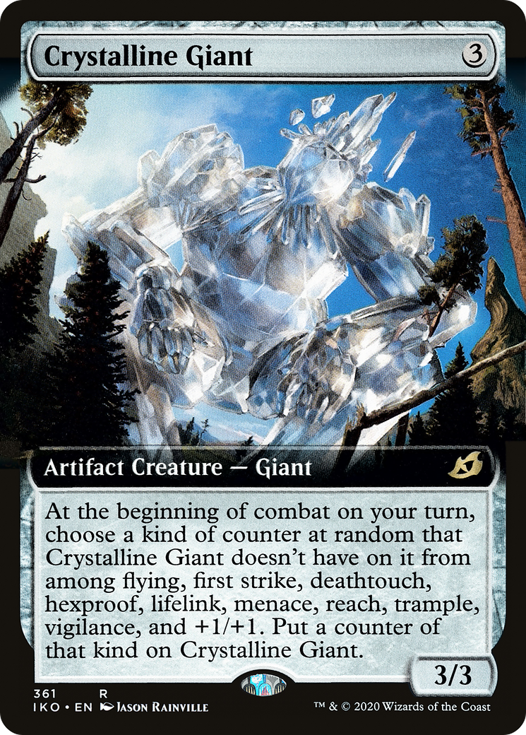 Crystalline Giant (Extended Art) (IKO-361) - Ikoria: Lair of Behemoths: (Extended Art) Foil