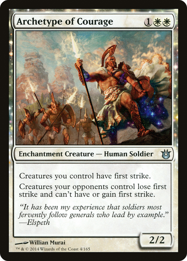 Archetype of Courage (BNG-004) - Born of the Gods: (enchantment)
