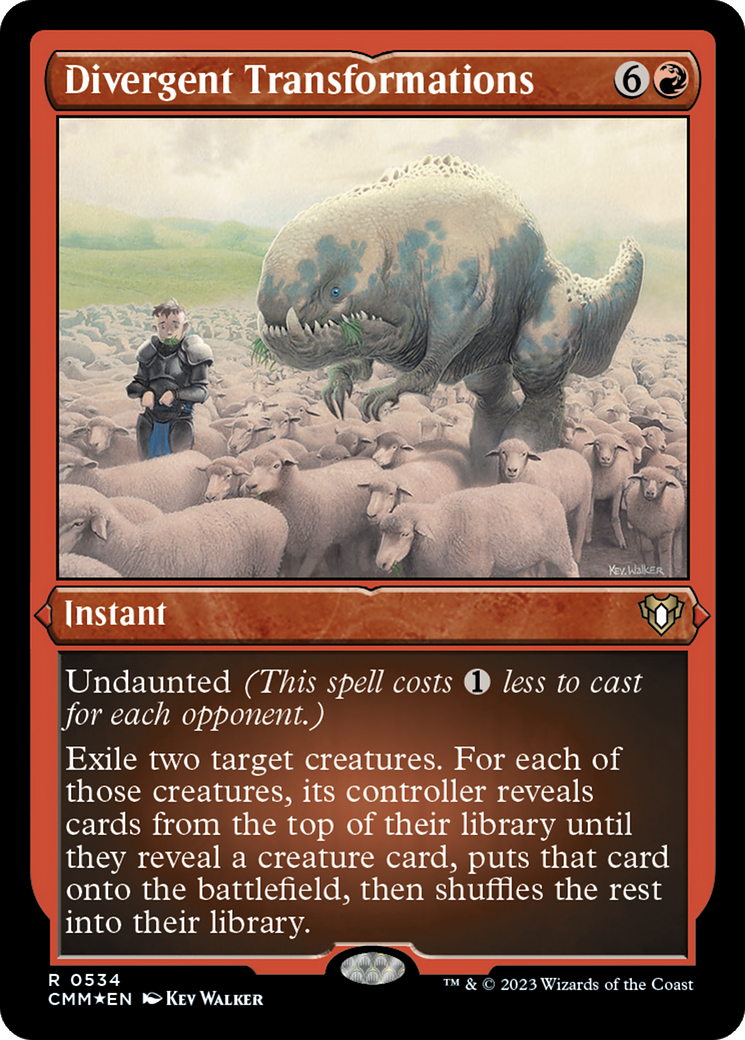 Divergent Transformations (Foil Etched) (CMM-534) - Commander Masters Foil