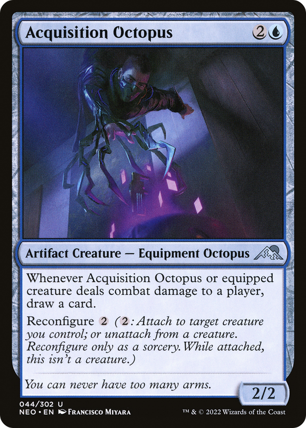 Acquisition Octopus (NEO-044) - Kamigawa: Neon Dynasty Foil