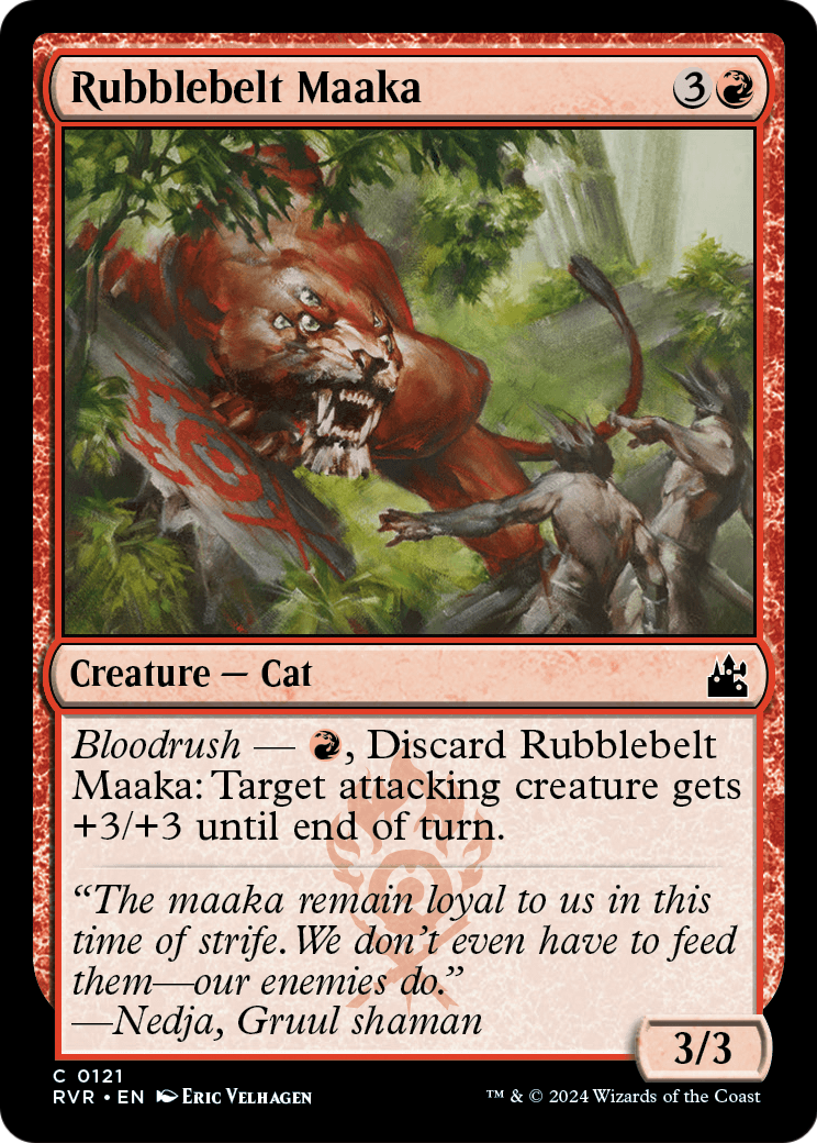 Rubblebelt Maaka (RVR-121) - Ravnica Remastered Foil
