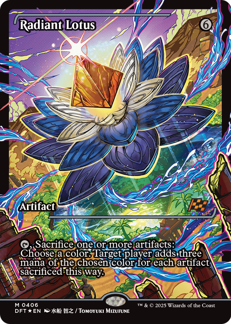 Radiant Lotus (Showcase) (DFT-406) - Aetherdrift: (Showcase) Foil