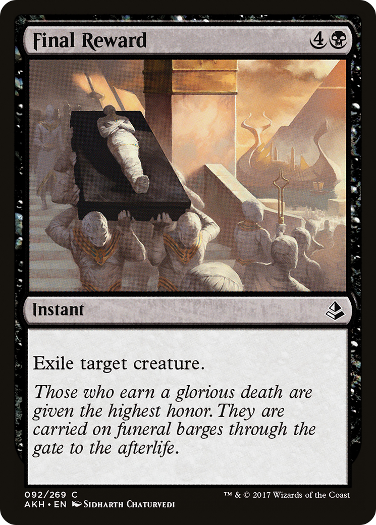 Final Reward (AKH-092) - Amonkhet Foil
