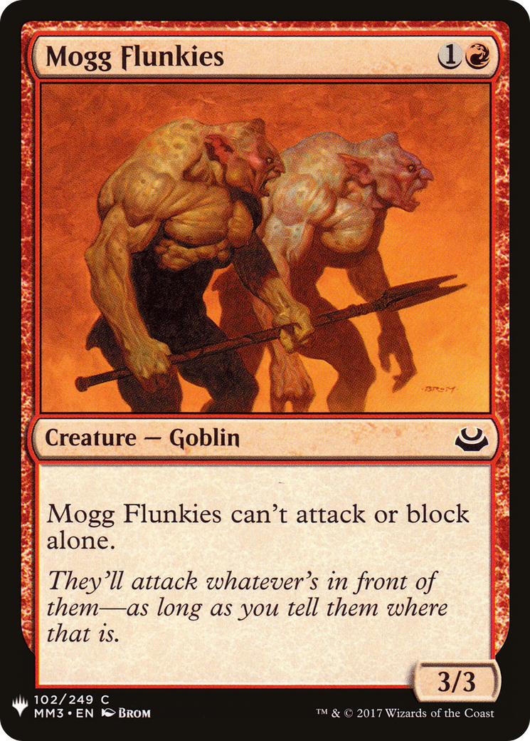 Mogg Flunkies (LIST-102) - The List