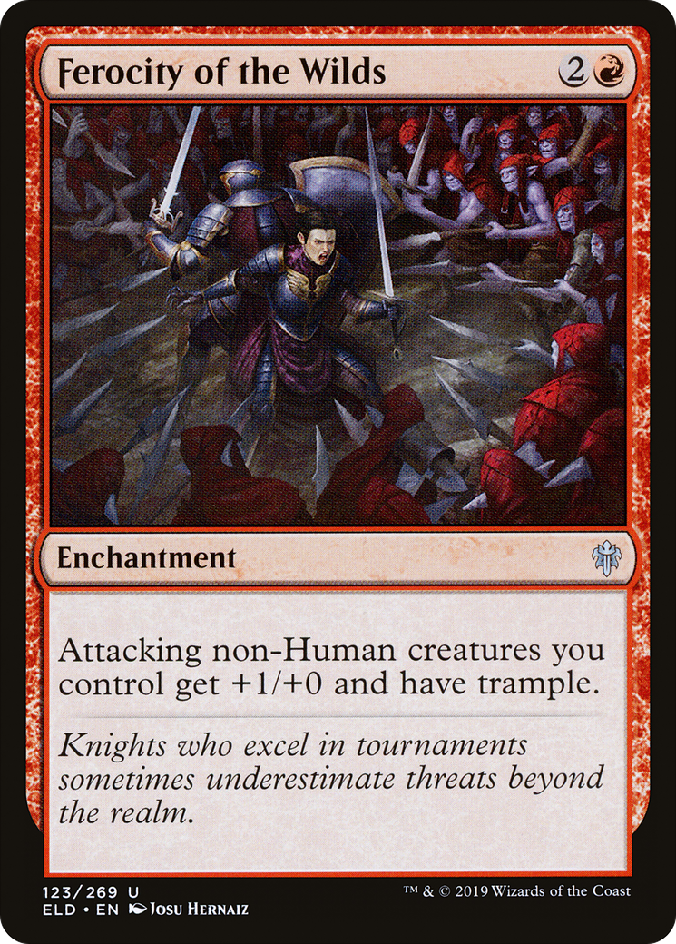 Ferocity of the Wilds (ELD-123) - Throne of Eldraine Foil