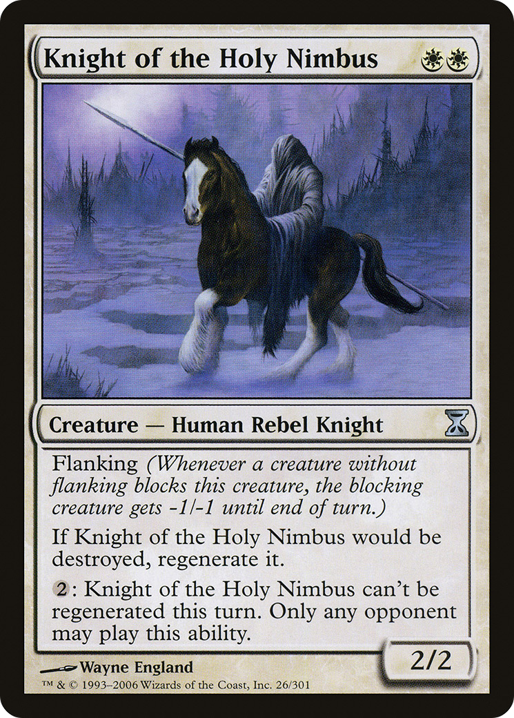 Knight of the Holy Nimbus (TSP-026) - Time Spiral Foil