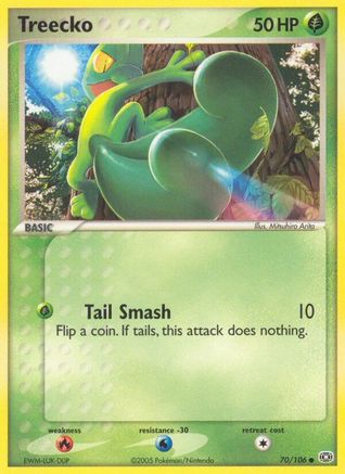 Treecko 070  - Reverse Holofoil Emerald - Common