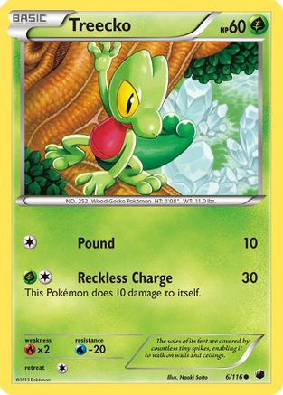 Treecko 006/116  - Reverse Holofoil Plasma Freeze - Common