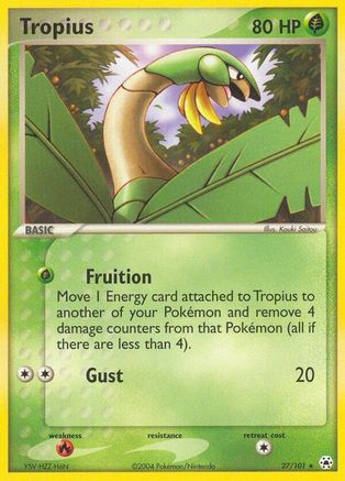Tropius  - Reverse Holofoil Hidden Legends - Rare