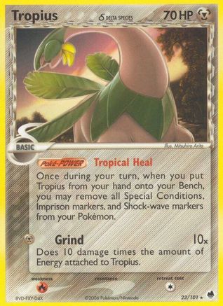 Tropius (Delta Species) 023  Dragon Frontiers - Rare