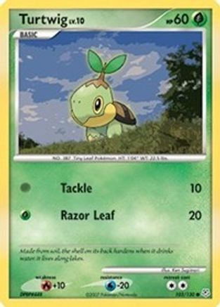 Turtwig 103  - Reverse Holofoil Diamond and Pearl - Common