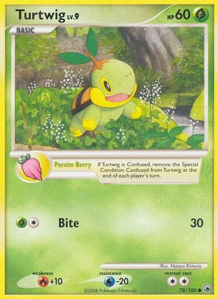 Turtwig (78)  - Reverse Holofoil Majestic Dawn - Uncommon