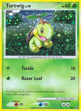 Turtwig - DP01  - Holofoil Diamond and Pearl Promos - Promo