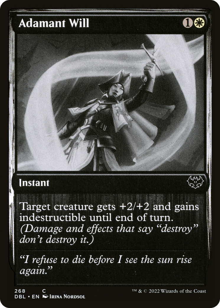 Adamant Will (DBL-268) - Innistrad: Double Feature Foil