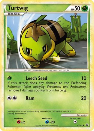 Turtwig 067/95  - Reverse Holofoil Unleashed - Common