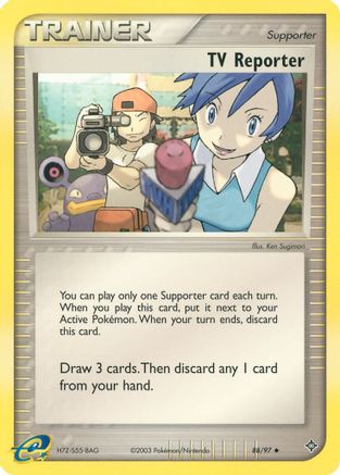 TV Reporter 088  - Reverse Holofoil Dragon - Uncommon