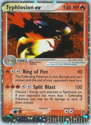 Typhlosion ex  - Holofoil Sandstorm - Ultra Rare