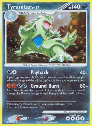 Tyranitar  - Holofoil Mysterious Treasures - Holo Rare