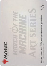 Borborygmos and Fblthp // Borborygmos and Fblthp (AMOM-057) - March of the Machine Art Series (Borderless) Foil