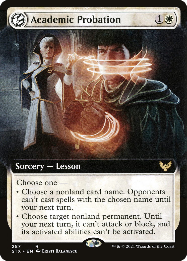 Academic Probation (Extended Art) (STX-287) - Strixhaven: School of Mages: (Extended Art, lesson) Foil