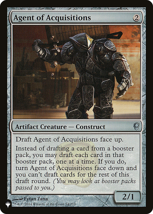 Agent of Acquisitions (LIST-54/210) - The List