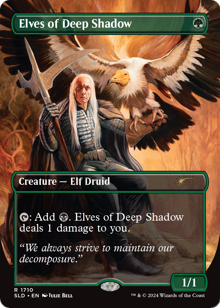 Elves of Deep Shadow (SLD-1710) - Secret Lair Drop (Borderless)