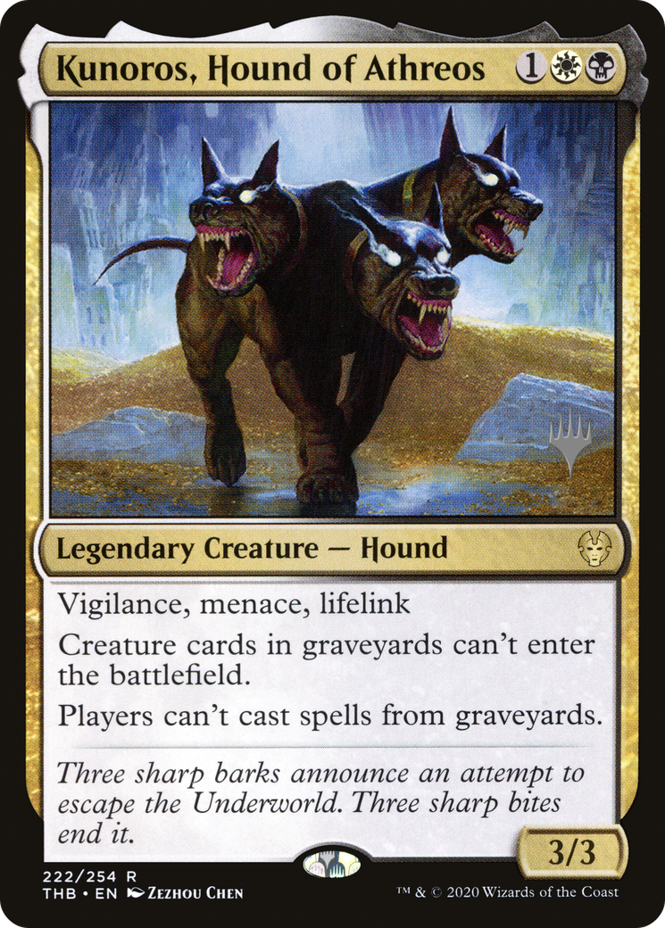 Kunoros, Hound of Athreos (PPTHB-222) - Theros Beyond Death Promos Foil