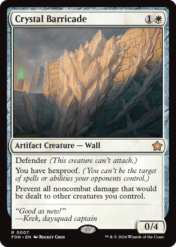 Crystal Barricade (FDN-007) - Foundations