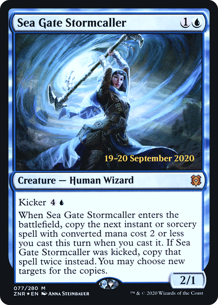 Sea Gate Stormcaller (PRE-077) - Zendikar Rising Promos Foil