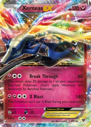 Xerneas EX 097  - Holofoil XY Base Set - Ultra Rare
