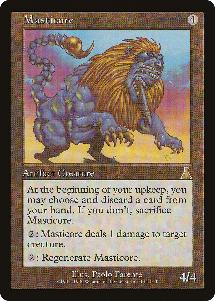 Masticore (UDS-134) - Urza's Destiny Foil