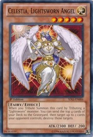 Celestia, Lightsworn Angel (SDLI-EN006) - Structure Deck: Realm of Light 1st Edition