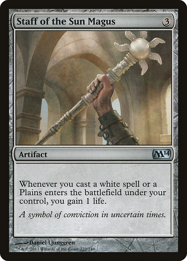 Staff of the Sun Magus (M14-222) - Magic 2014