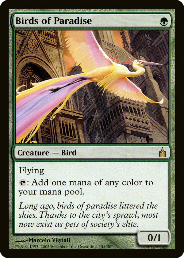 Birds of Paradise (RAV-153) - Ravnica: City of Guilds
