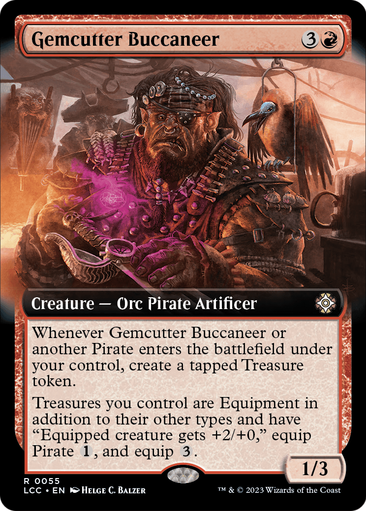 Gemcutter Buccaneer (Extended Art) (LCC-055) - The Lost Caverns of Ixalan Commander: (Extended Art)
