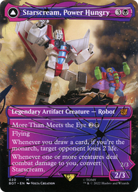 Starscream, Power Hungry (Shattered Glass) (BOT-020) - Transformers: (shatteredglass, convertdfc) (Borderless) Foil
